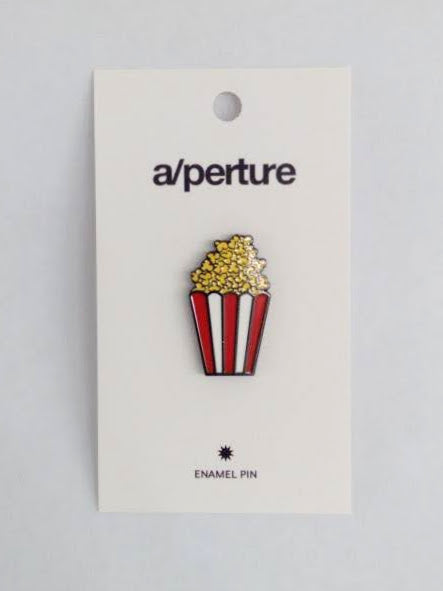 a/ popcorn enamel pin